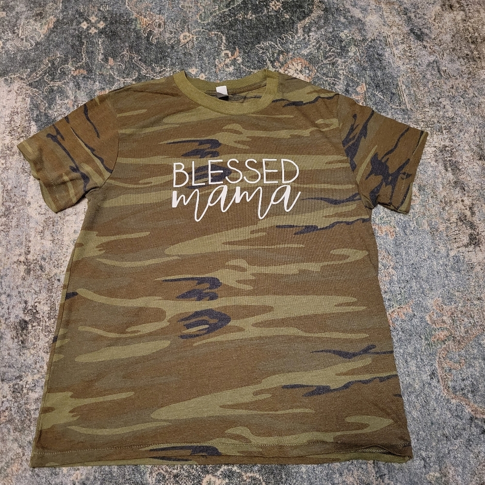 Alternative Camouflage T-Shirt Green and Brown Size L